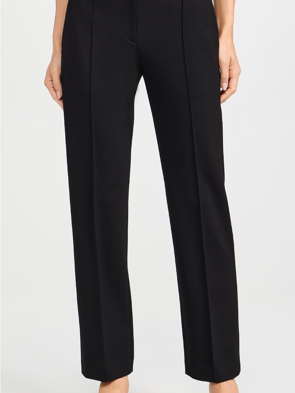 RAG & BONE COSETTE BLACK PONTE STRAIGHT LEG PANTS SIZE 4